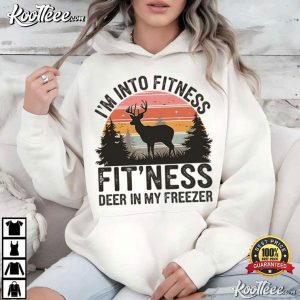 Deer In Freezer Retro Sunset Funny Hunting T-Shirt Deer In Freezer Retro Sunset Funny Hunting T Shirt (3)