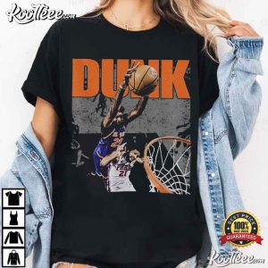 Mitchell Robinson Dunk Joel Embiid Vintage Basketball T Shirt (1)