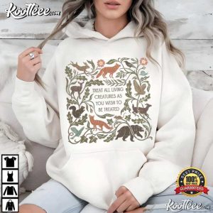 Animal Lover Treat All Living Creatures As You Wish To Be Treated T-Shirt Animal Lover Treat All Living Creatures As You Wish To Be Treated T Shirt (3)