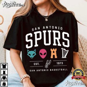 San Antonio Basketball Crazy Hispanic Spurs Player Retro Skyline T Shirt (3)