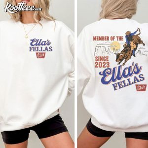 Ella's Fellas Club Cowboy 2026 Vintage Western Concert T Shirt (3)