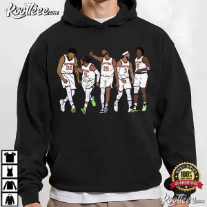 New York Knicks KAT Brunson Mikal Hart And OG Basketball T Shirt (4)