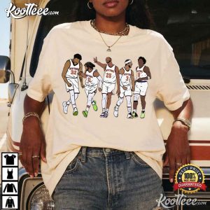 New York Knicks KAT Brunson Mikal Hart And OG Basketball T Shirt (2)