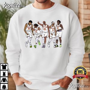 New York Knicks KAT Brunson Mikal Hart And OG Basketball T Shirt (3)