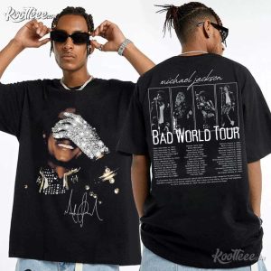 Michael Jackson Bad World Tour 1987 Vintage King Of Pop Concert T Sh (1)