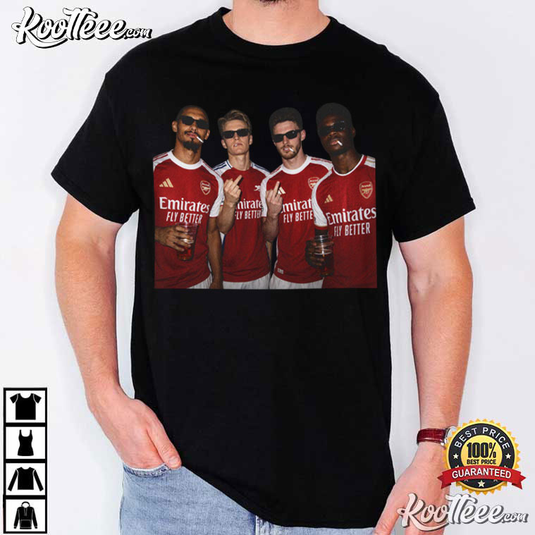 Arsenal FC Players Football Soccer Club T-Shirt Arsenal FC Players Football Soccer Club T-Shirt