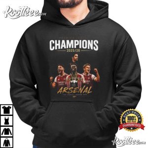 Arsenal FC Premier League Champions 2025 2026 Fan Merch T-Shirt Arsenal FC Premier League Champions 2025 2026 Fan Merch T Shirt (4)
