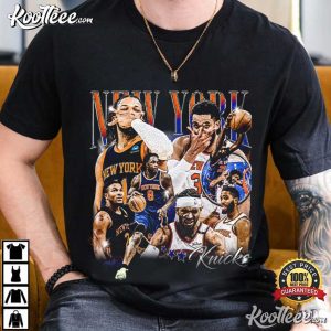 Brunson Anunoby Hart Towns Robinson Basketball Vintage T Shirt (1)