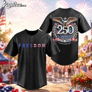 Freedom 250th Anniversary USA 1776–2026 Independence Day Baseball Jersey