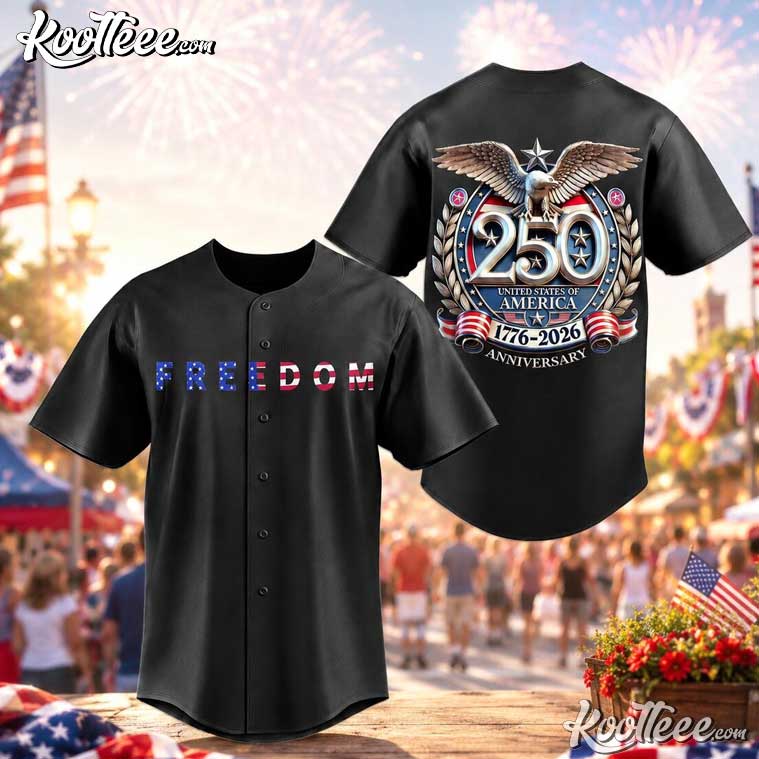 Freedom 250th Anniversary USA 1776–2026 Independence Day Baseball Jersey Freedom 250th Anniversary USA 1776–2026 Independence Day Baseball Jersey