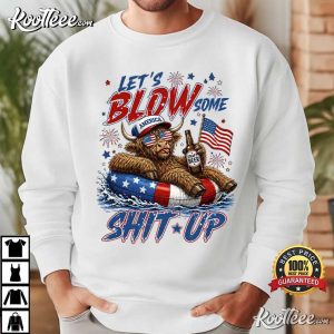 Highland Cow Funny 4th Of July Patriotic Summer T-Shirt Highland Cow Funny 4th Of July Patriotic Summer T Shirt (2)