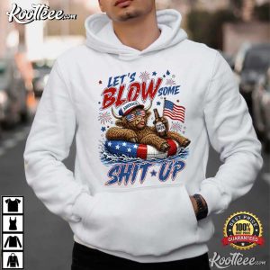 Highland Cow Funny 4th Of July Patriotic Summer T-Shirt Highland Cow Funny 4th Of July Patriotic Summer T Shirt (3)