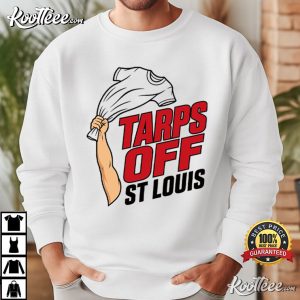 Tarps Off St Louis Baseball Funny Viral Waving Game Day T Shirt (2)