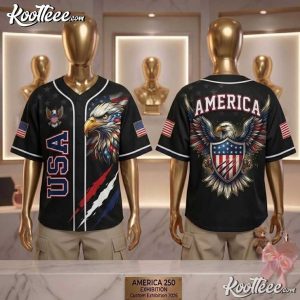 USA 250th Anniversary Patriotic 4th Of July 1776-2026 Baseball Jersey