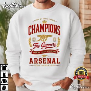 Arsenal Champions 2026 The Gunners North London Football T-Shirt Arsenal Champions 2026 The Gunners North London Football T Shirt (4)