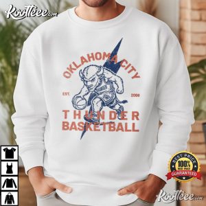Oklahoma City Thunder Bison Bolt T-Shirt Oklahoma City Thunder Bison Bolt T Shirt (4)