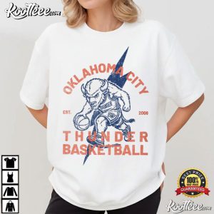 Oklahoma City Thunder Bison Bolt T Shirt (2)