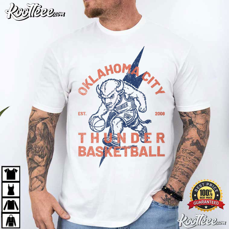Oklahoma City Thunder Bison Bolt T-Shirt Oklahoma City Thunder Bison Bolt T-Shirt