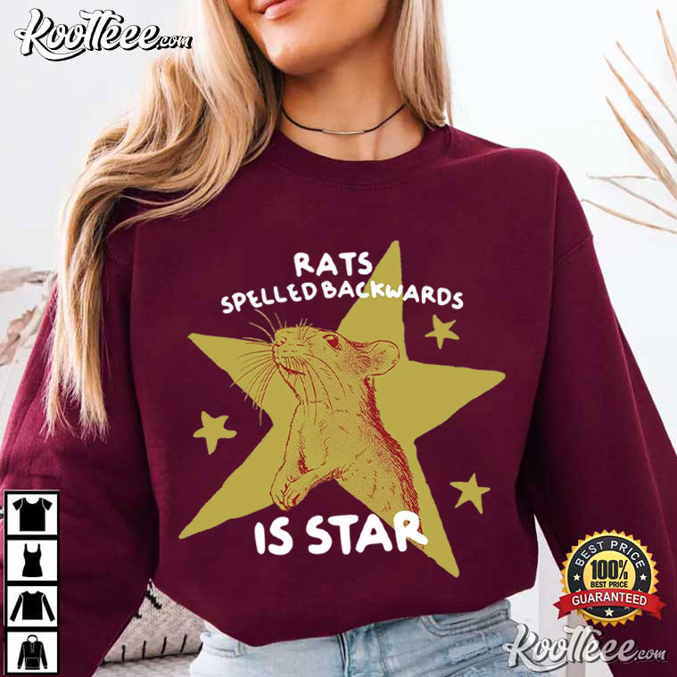 Rats Spelled Backwards Is Star Funny Animal T-Shirt Rats Spelled Backwards Is Star Funny Animal T-Shirt