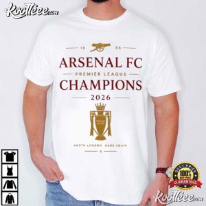 Arsenal FC Champions 2026 Premier League Winners T Shirt (1)