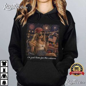 Just Here For The Wieners Funny Doll Face 4th Of July T Shirt (4)
