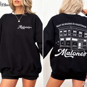 Off Campus Malone's Bar Best Burgers Hastings MA T-Shirt Off Campus Malone's Bar Best Burgers Hastings MA T Shirt (3)