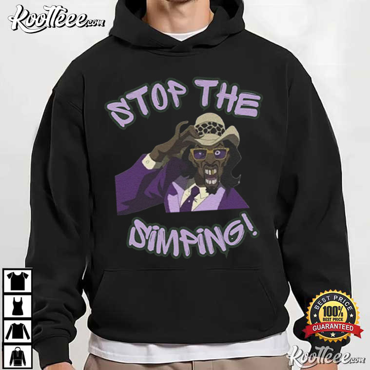 The Boondocks A Pimp Named Slickback Stop The Simping T-Shirt The Boondocks A Pimp Named Slickback Stop The Simping T-Shirt
