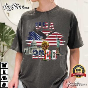 USA 2026 World Cup Soccer Fan Patriotic Eagle American Flag T-Shirt USA 2026 World Cup Soccer Fan Patriotic Eagle American Flag T Shirt (2)