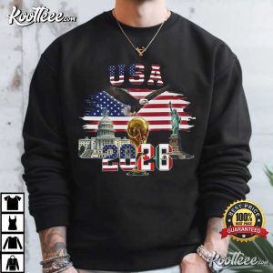 USA 2026 World Cup Soccer Fan Patriotic Eagle American Flag T-Shirt USA 2026 World Cup Soccer Fan Patriotic Eagle American Flag T Shirt (3)