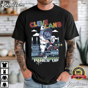 Super Mario Cleveland Guardians Baseball Power Up T Shirt (4)