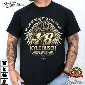 Kyle Busch 18 Memorial Angel Wings Racing Tribute T-Shirt