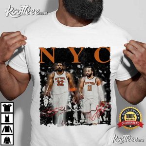 Karl Anthony Towns Jalen Brunson New York Knicks Basketball T-Shirt Karl Anthony Towns Jalen Brunson New York Knicks Basketball T Shirt (4)