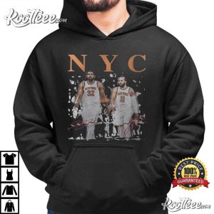 Karl Anthony Towns Jalen Brunson New York Knicks Basketball T-Shirt Karl Anthony Towns Jalen Brunson New York Knicks Basketball T Shirt (2)