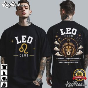 Leo Astrology Zodiac Sign Birthday Gift Horoscope T Shirt (1)