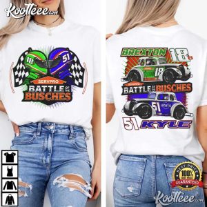 Battle Of The Busches Racing Helmet Nascar Graphic T-Shirt Battle Of The Busches Racing Helmet Nascar Graphic T Shirt (4)