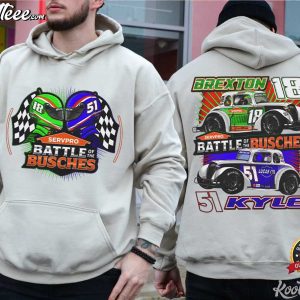 Battle Of The Busches Racing Helmet Nascar Graphic T-Shirt Battle Of The Busches Racing Helmet Nascar Graphic T Shirt (3)