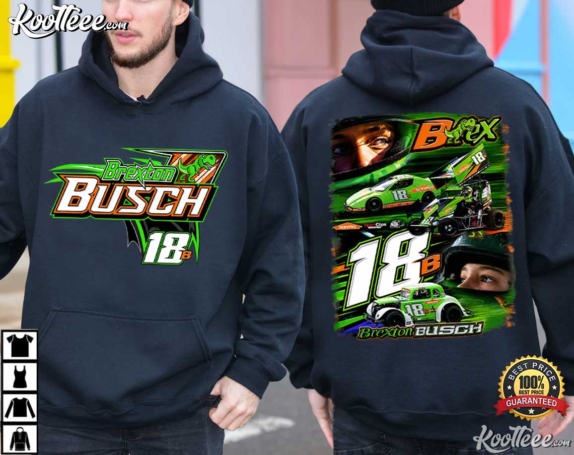 Brexton Busch Racing Sprint Car Motorsport T-Shirt Brexton Busch Racing Sprint Car Motorsport T-Shirt