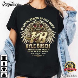 Kyle Busch 18 Memorial Racing Tribute Angel Wings T-Shirt Kyle Busch 18 Memorial Racing Tribute Angel Wings T Shirt (3)