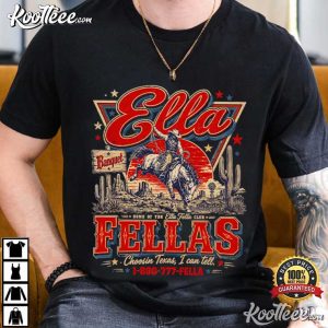 Ella's Fellas Club Western Whiskey Rodeo Music T Shirt (1)