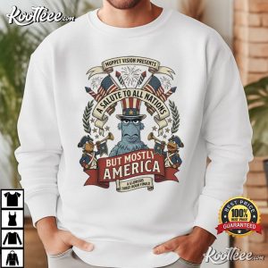 Sam Eagle A Salute To All Nations But Mostly America Muppets Patriotic T Shirt (4)