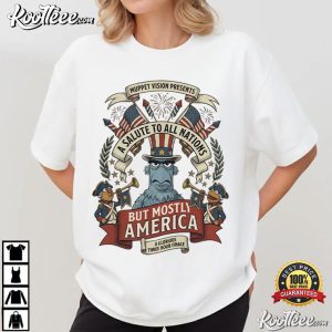 Sam Eagle A Salute To All Nations But Mostly America Muppets Patriotic T Shirt (3)