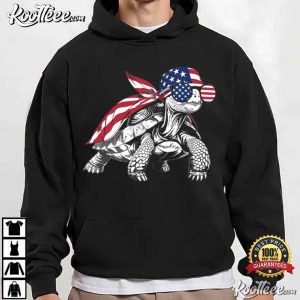 Patriotic Turtle American Flag Tortoise 4th Of July T Shirt (2)