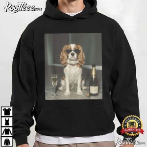 Cavalier King Charles Drinking Champagne Meme Funny T-Shirt Cavalier King Charles Drinking Champagne Meme Funny T Shirt (2)