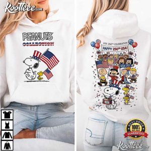 Premium Snoopy 250 Years Of America Patriotic T Shirt (4)