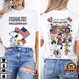 Premium Snoopy 250 Years Of America Patriotic T Shirt (2)
