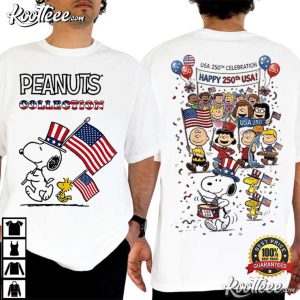 Premium Snoopy 250 Years Of America Patriotic T Shirt (3)