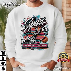 San Antonio Spurs Go Spurs Go Basketball Game Day T-Shirt San Antonio Spurs Go Spurs Go Basketball Game Day T Shirt (1)