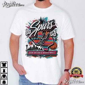 San Antonio Spurs Go Spurs Go Basketball Game Day T-Shirt San Antonio Spurs Go Spurs Go Basketball Game Day T Shirt (2)