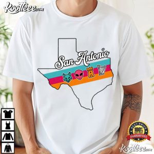 San Antonio Texas Fox Alien Castle Harper Fan T Shirt (1)