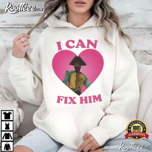 I Can Fix Him Robert Bobroczkyi As Pirate Clark Pink Heart T Shirt (4)